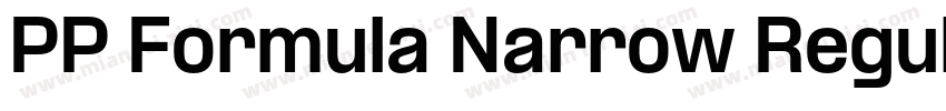 PP Formula Narrow Regular字体转换
